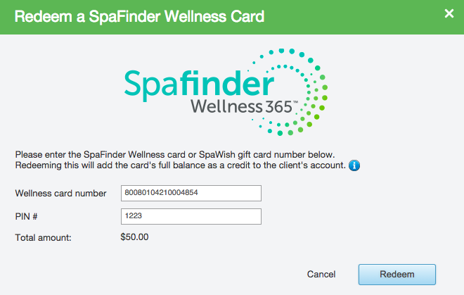 Spafinder Wellness 365 Gift Cards