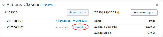 classes scheduling classes scheduling class
