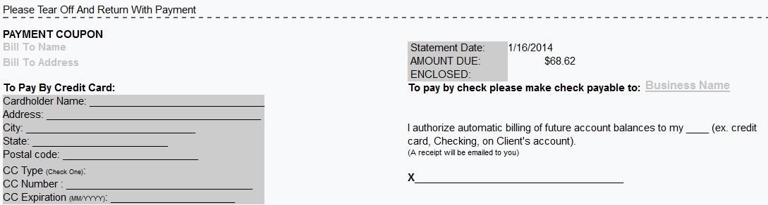 creating a balance statement how to make billing statement
