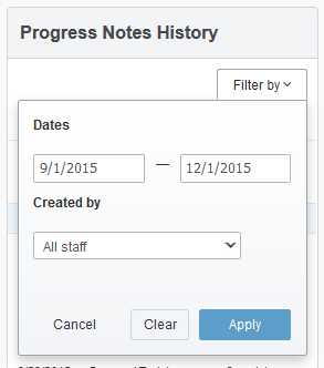 progress notes