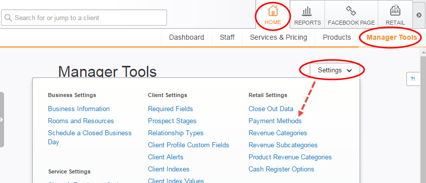 how can i use mindbody to keep track of where the client is in their client payment tracker
