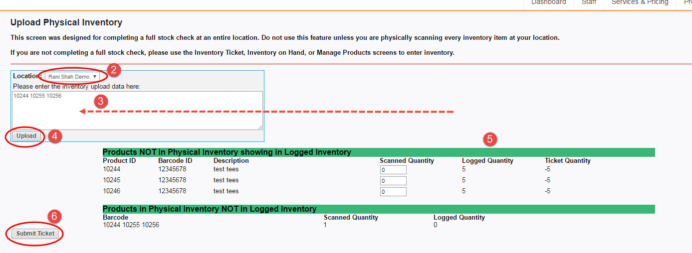 upload physical inventory can you enter in the inventory count into