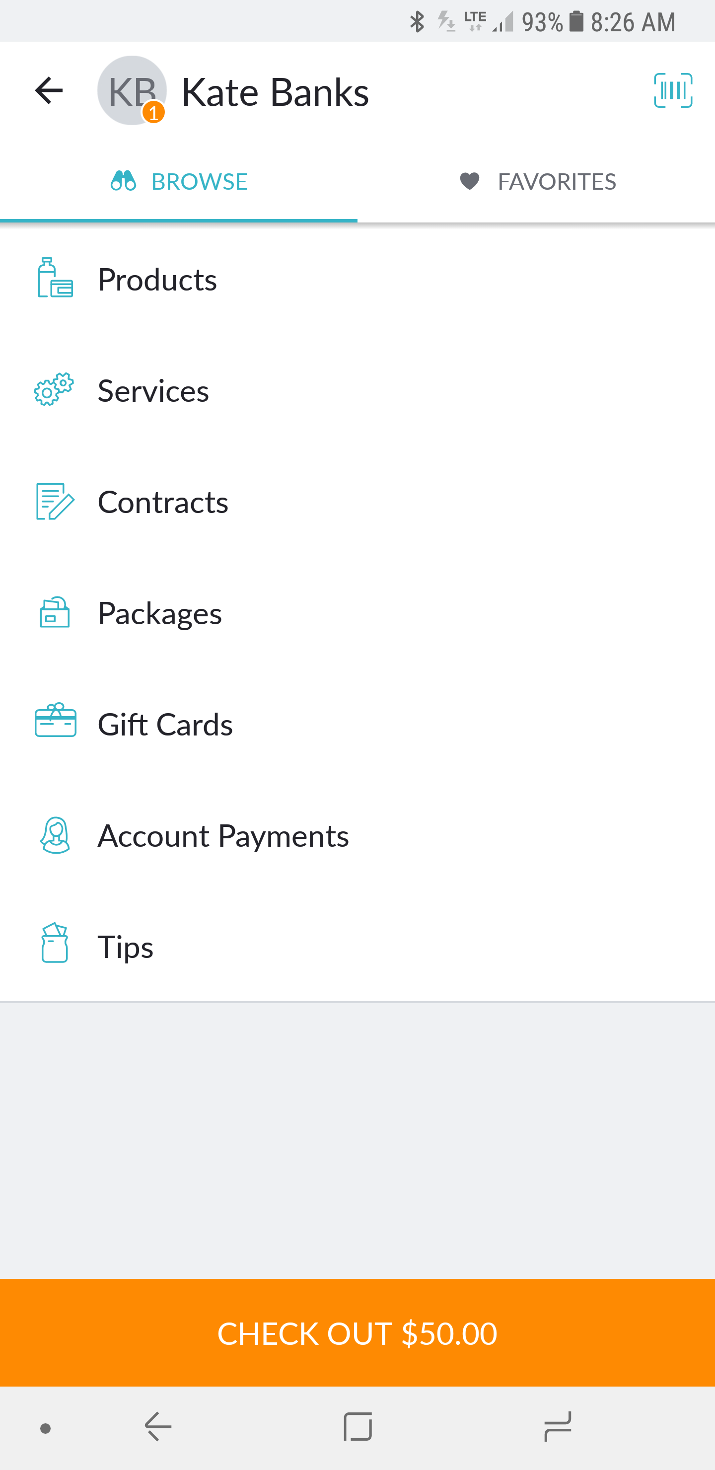 Can I Transfer A Saved Cart Between MINDBODY And The Business App 