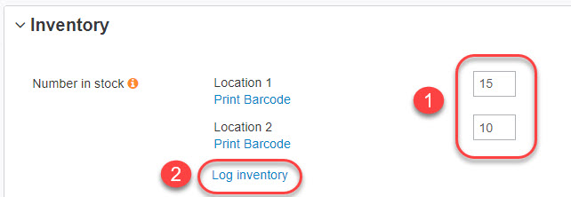 Logging and adjusting inventory