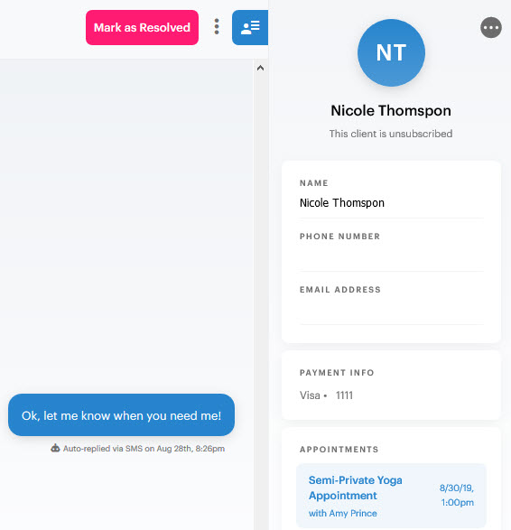 Client profiles Messenger[ai]